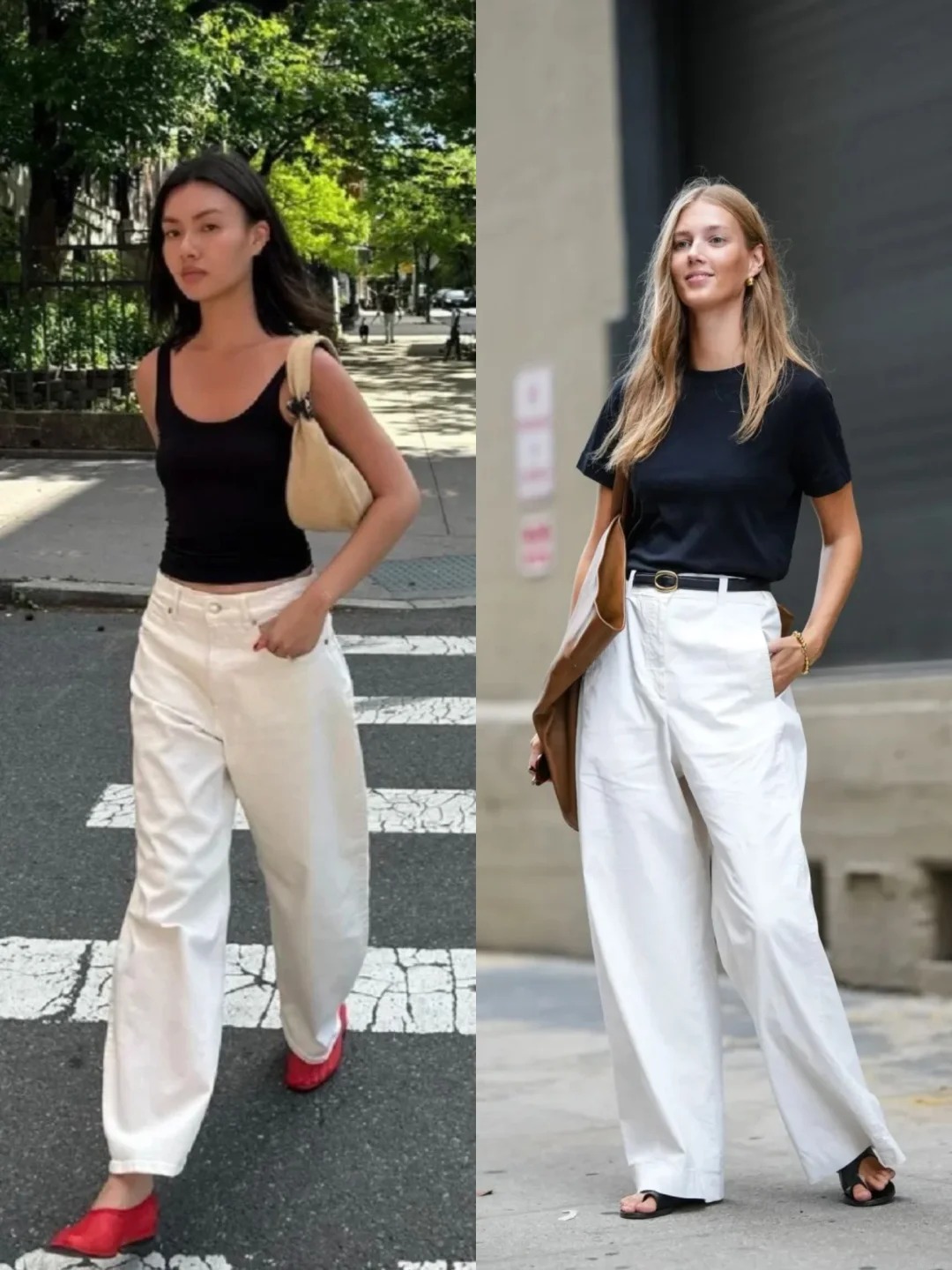 Quần jeans trắng: M&oacute;n đồ được xem l&agrave; chuẩn phong c&aacute;ch old money nơi c&ocirc;ng sở, h&egrave; n&agrave;o cũng được giới thời trang 