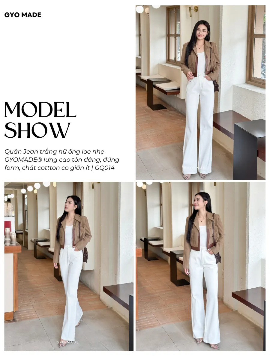 Quần jeans trắng: M&oacute;n đồ được xem l&agrave; chuẩn phong c&aacute;ch old money nơi c&ocirc;ng sở, h&egrave; n&agrave;o cũng được giới thời trang 