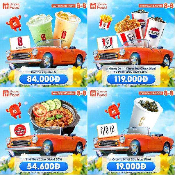 Điểm danh top những deal m&oacute;n ngon đ&aacute;ng tiền tr&ecirc;n ShopeeFood dịp 8/8 - Ảnh 2.