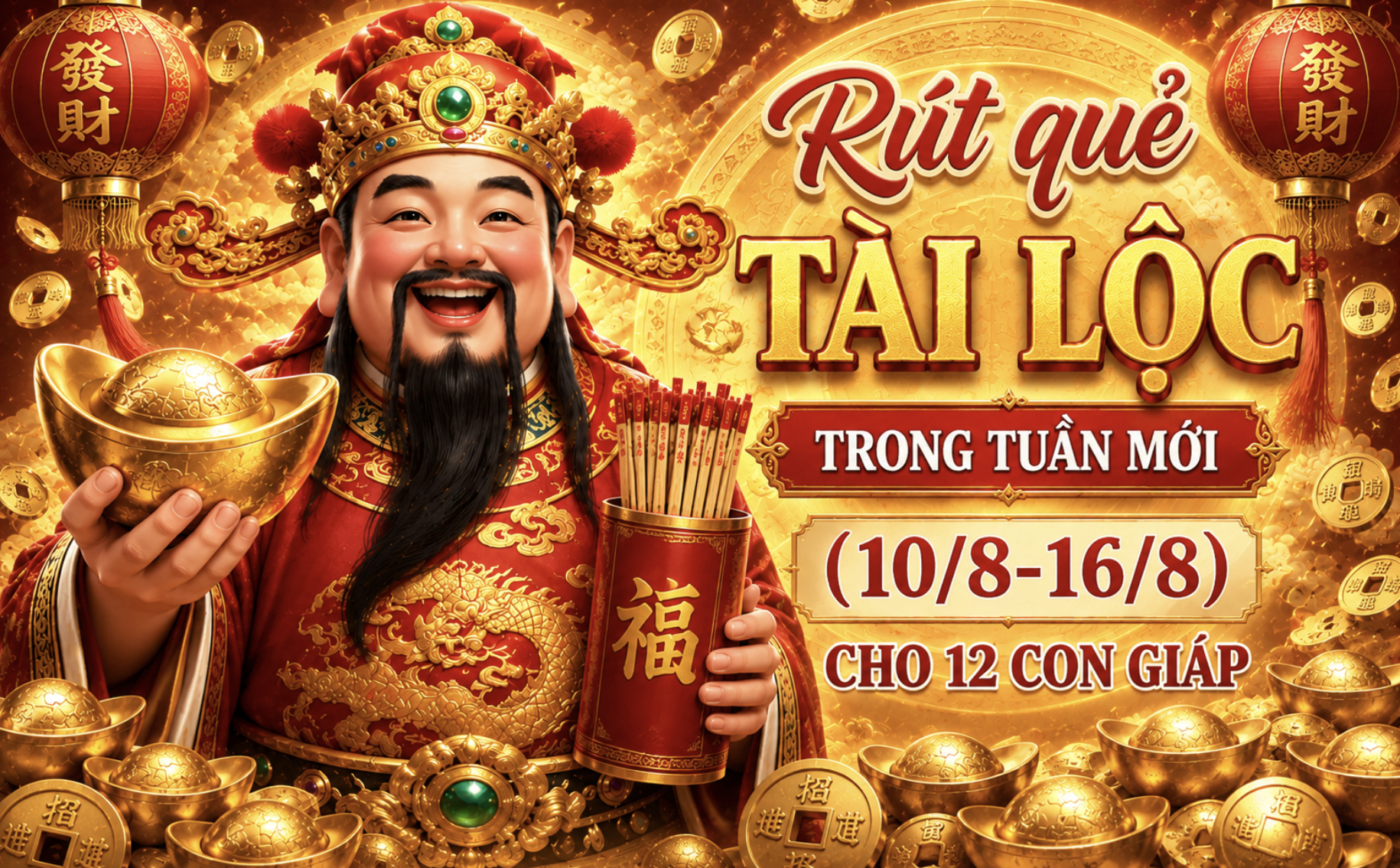 R&uacute;t lộc tuần mới (10/8-16/8) cho 12 con gi&aacute;p: Ai cuộc sống l&ecirc;n hương, ai nhận hồng ph&uacute;c từ vũ trụ? - Ảnh 1.