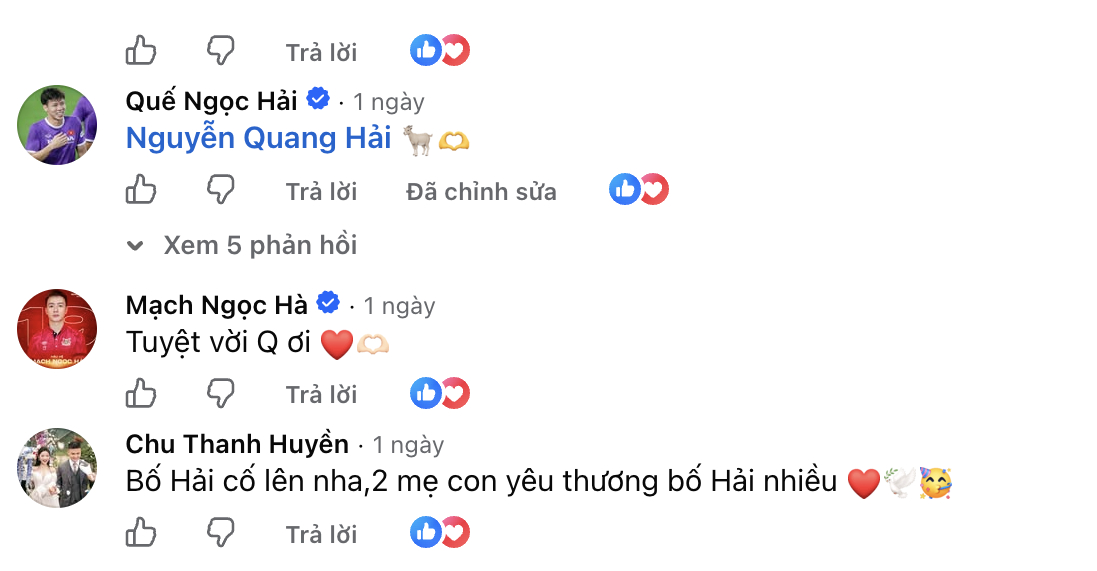 Quang Hải nhận b&atilde;o chỉ tr&iacute;ch v&igrave; phong độ, Chu Thanh Huyền chỉ n&oacute;i một c&acirc;u động vi&ecirc;n cũng khiến chồng ấm l&ograve;ng - Ảnh 1.