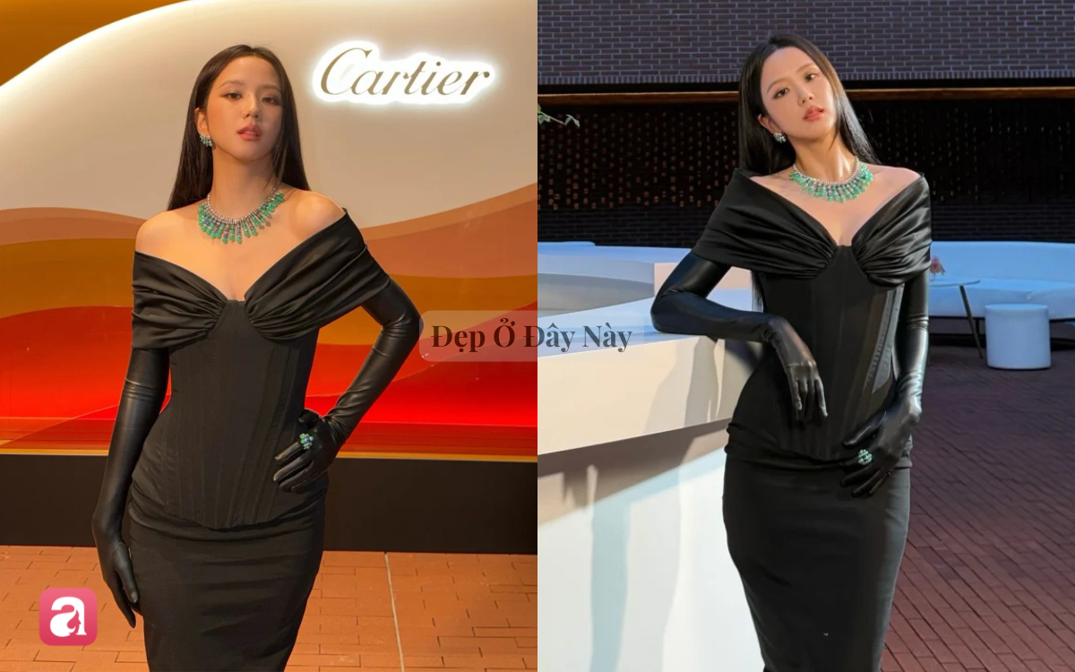 C&ugrave;ng dự tiệc trang sức cao cấp, Jisoo v&agrave; Lisa tinh tế diện đồ đen nhưng style kh&aacute;c nhau ho&agrave;n to&agrave;n - Ảnh 6.