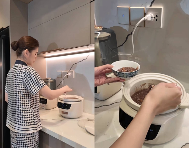 Cơm nh&agrave; MC Thu H&ograve;ai v&agrave; chồng Ph&oacute; chủ tịch: Kh&eacute;o l&eacute;o trong bếp n&uacute;c - Ảnh 3.