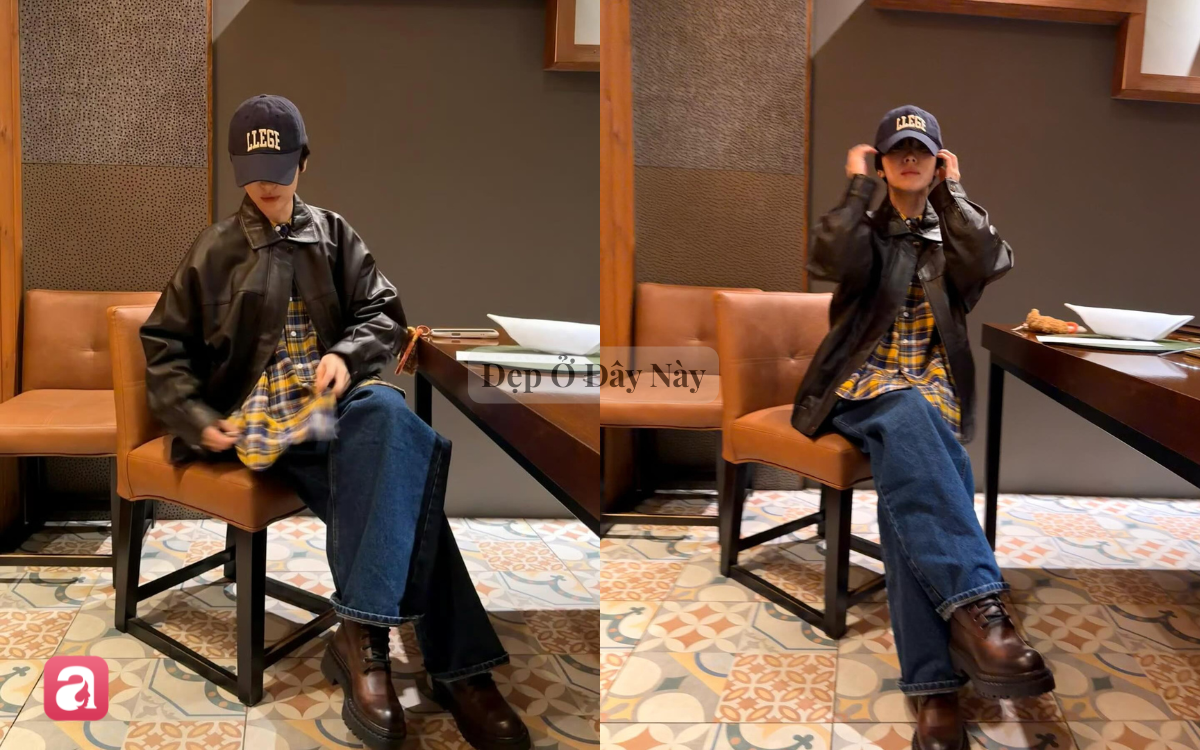 Áo khoác da: Item hack tuổi giúp Song Hye Kyo trẻ trung hơn trong mùa thu - Ảnh 4.