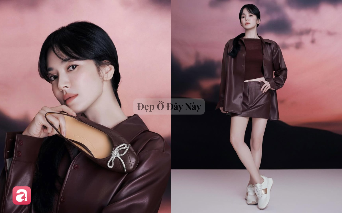 Áo khoác da: Item hack tuổi giúp Song Hye Kyo trẻ trung hơn trong mùa thu - Ảnh 6.