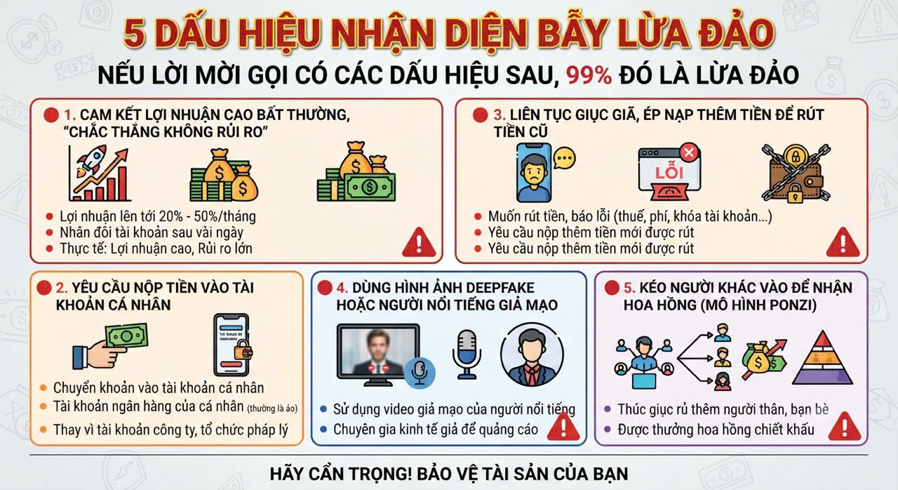 Cảnh b&aacute;o lừa đảo đầu tư trực tuyến 2026: Người d&acirc;n cần cảnh gi&aacute;c ngay lập tức - Ảnh 1.