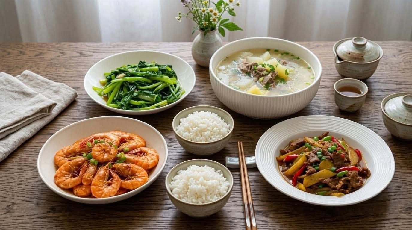 4 m&oacute;n chồng t&ocirc;i nấu cho thực đơn bữa tối: Kh&aacute; đơn giản  - Ảnh 1.