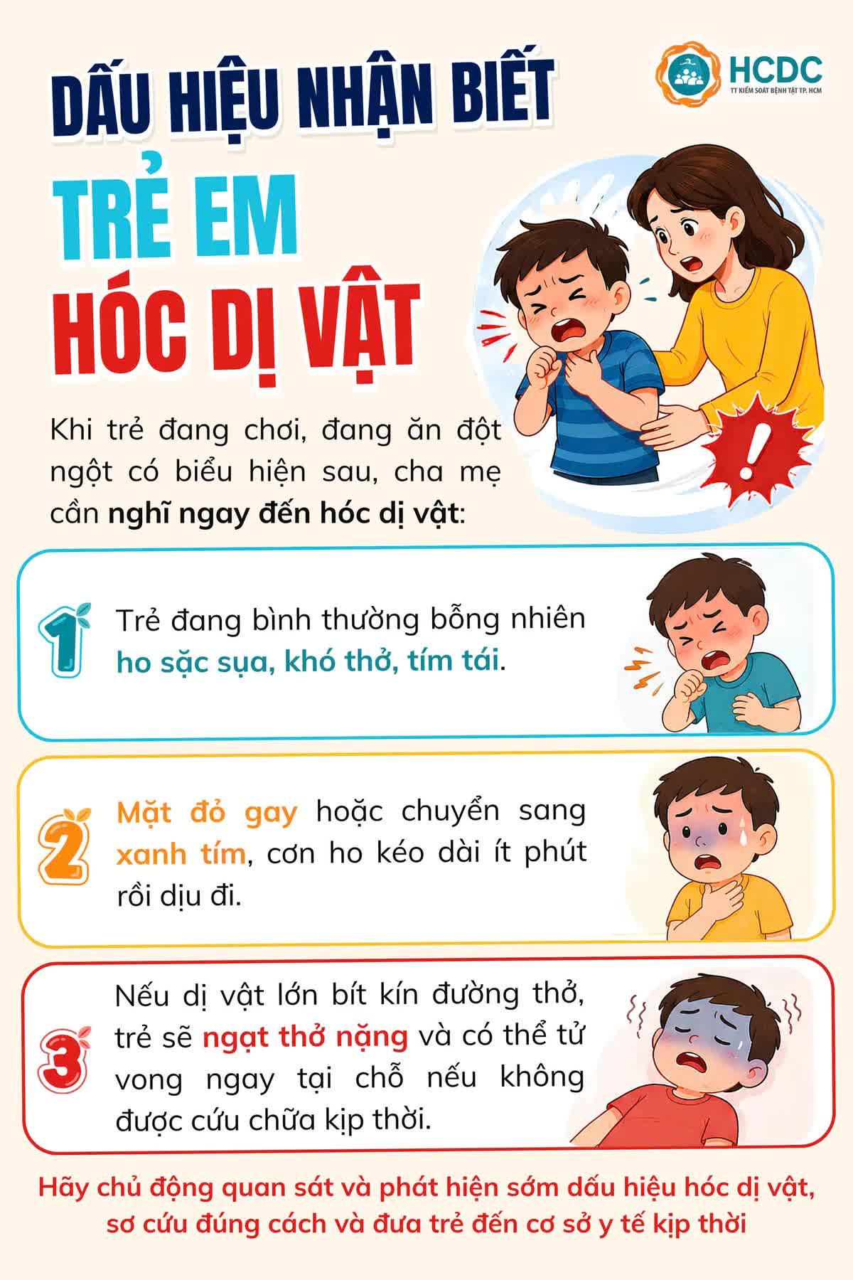 Dấu hiệu nhận biết trẻ bị h&oacute;c dị vật- Ảnh 1.