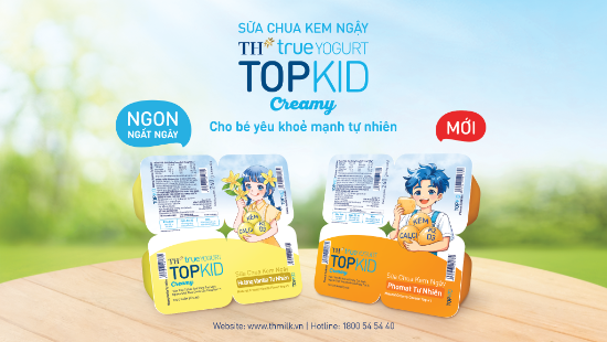 Tập đo&agrave;n TH ra mắt Sữa Chua Kem Ngậy Hương Vanilla Tự Nhi&ecirc;n v&agrave; Phomat Tự Nhi&ecirc;n TH true YOGURT TOPKID  - Ảnh 1.