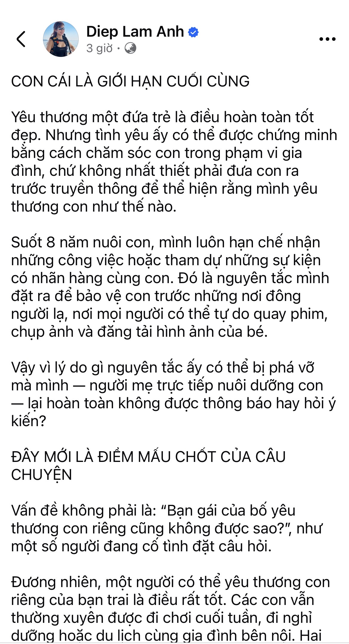 Hotmom Lucie Nguyễn chia sẻ giữa ồn &agrave;o của Diệp L&acirc;m Anh - Vũ Th&uacute;y Quỳnh: Đến cuối c&ugrave;ng, ch&uacute;ng ta l&ecirc;n tiếng để BẢO VỆ CON TRẺ- Ảnh 2.