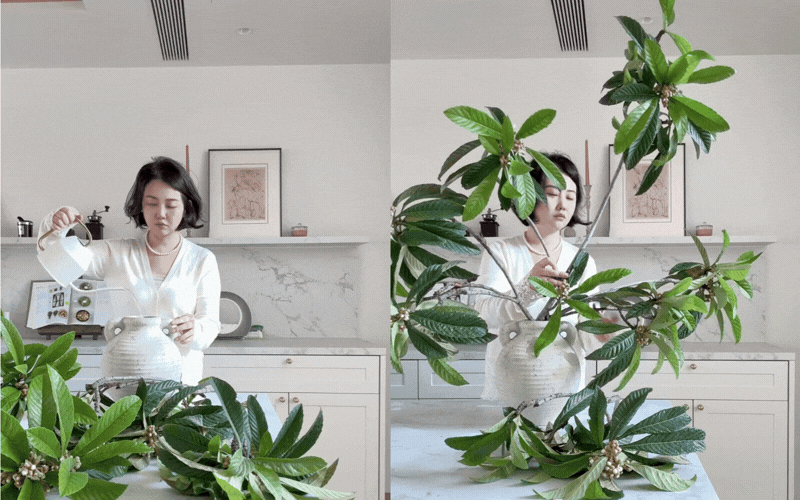 Biết tuyệt chiêu cắm hoa này, bạn chẳng cần tốn tiền mua cây: Cành lá ven đường qua tay chủ nhân hóa tuyệt tác!- Ảnh 2.