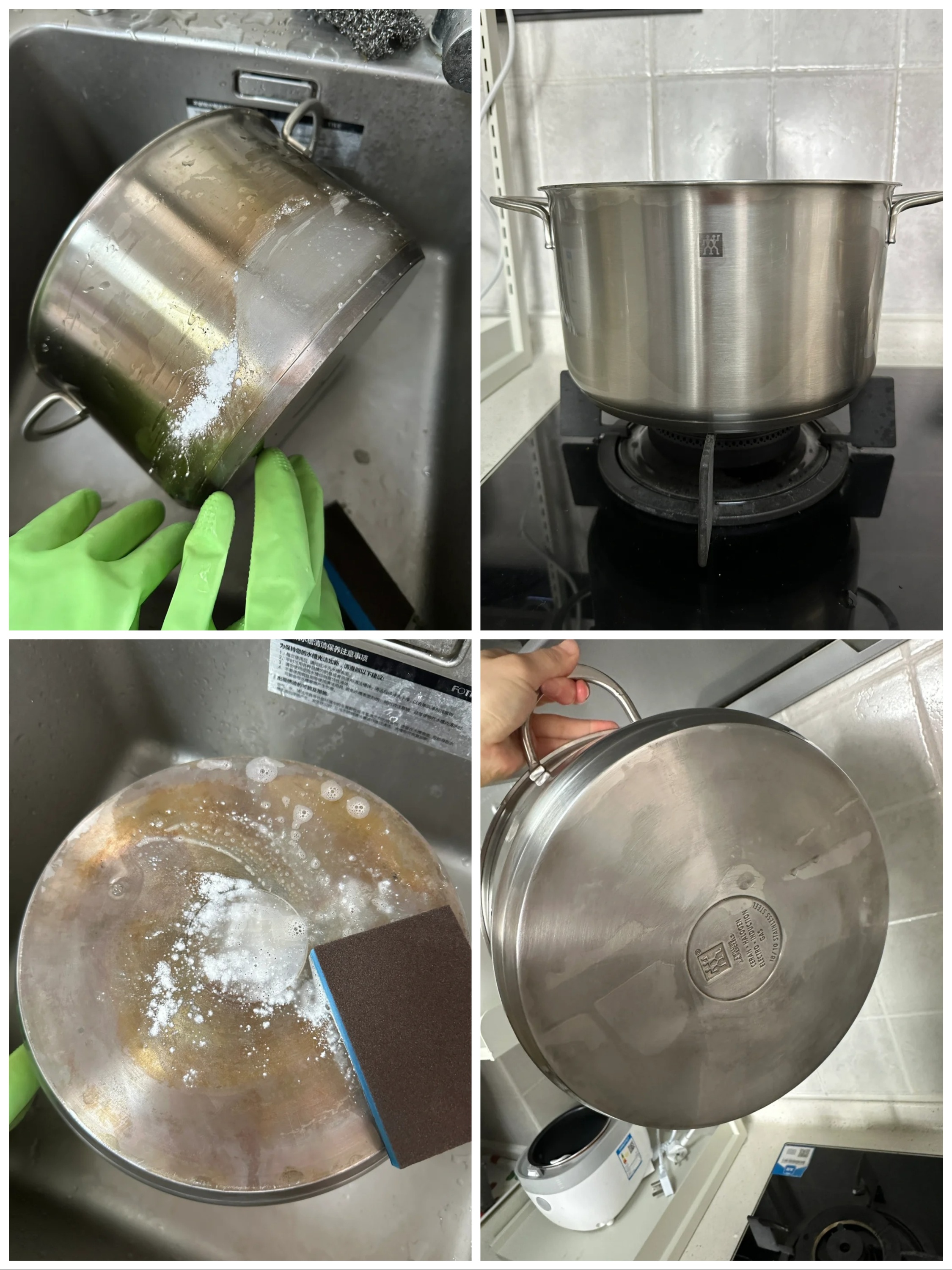 Chiếc nồi d&ugrave;ng 20 năm vẫn s&aacute;ng như mới: Người phụ nữ trung ni&ecirc;n tiết lộ c&aacute;ch l&agrave;m sạch khiến nhiều người bất ngờ - Ảnh 7.