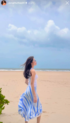 Hoa hậu Đặng Thu Thảo thả nhẹ một chiếc ảnh, netizen xuýt xoa vì vóc dáng mẹ ba con - Ảnh 1.
