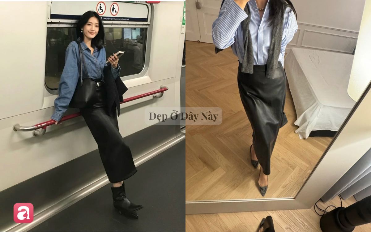 Ch&acirc;n v&aacute;y da với &aacute;o sơ mi: Combo l&ecirc;n đồ chuẩn 