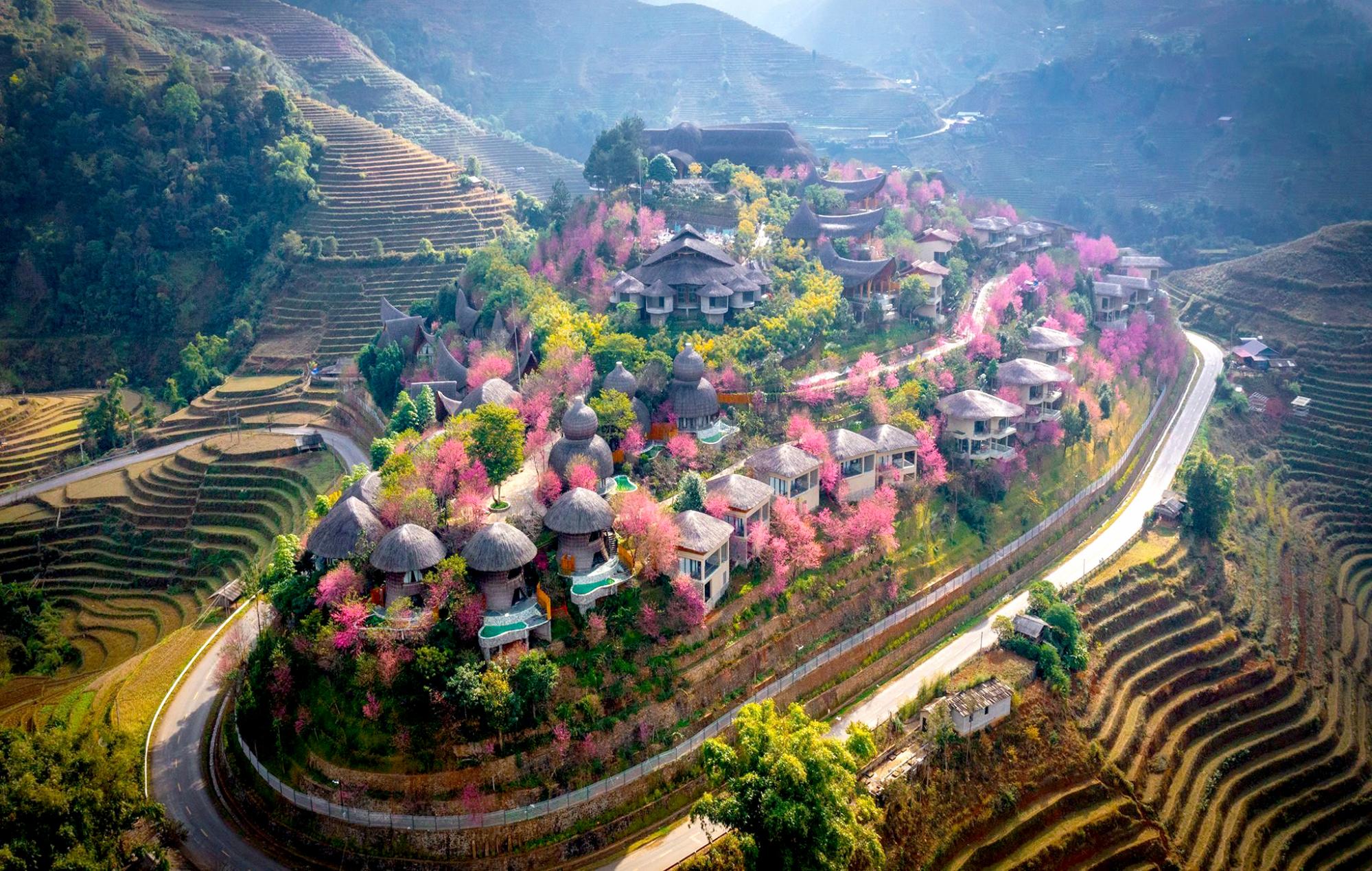 Garrya Mù Cang Chải: Khi ruộng bậc thang trở thành một phần của kỳ nghỉ dưỡng hạng sang - Ảnh 2.