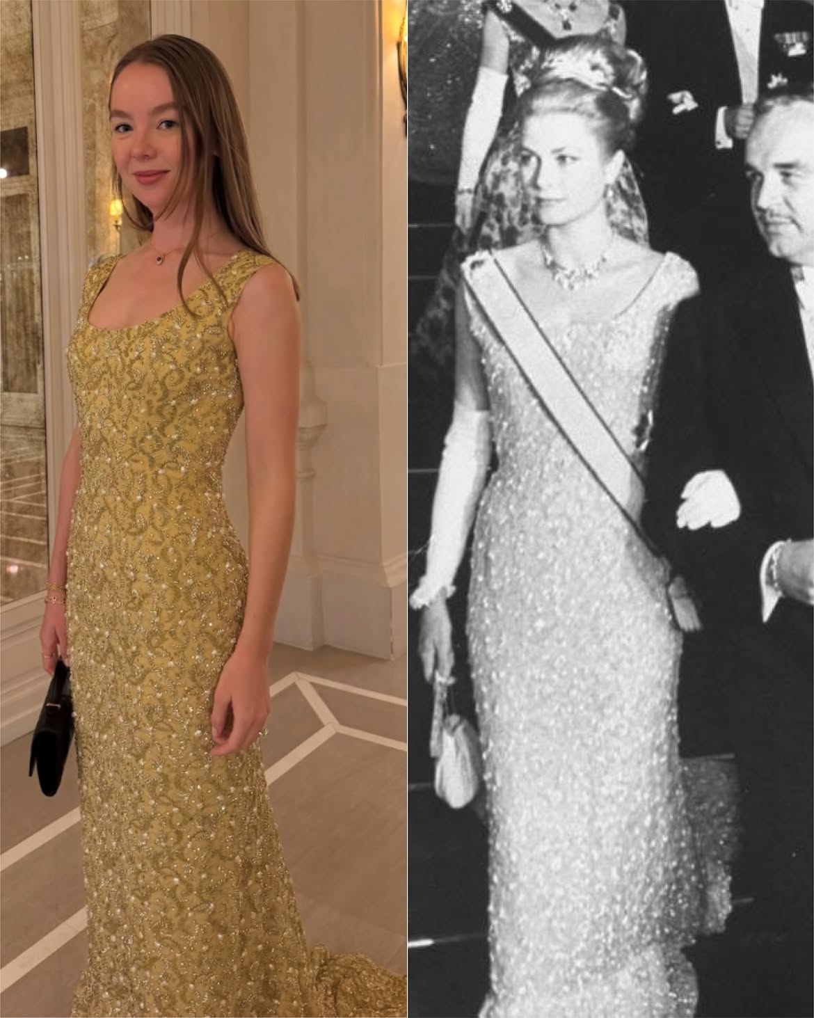 Công chúa Alexandra mặc lại váy Givenchy của Grace Kelly , đẹp như ảnh cũ năm 1962 - Ảnh 1. Công chúa Alexandra mặc lại váy Givenchy của Grace Kelly , đẹp như ảnh cũ năm 1962 - Ảnh 1.