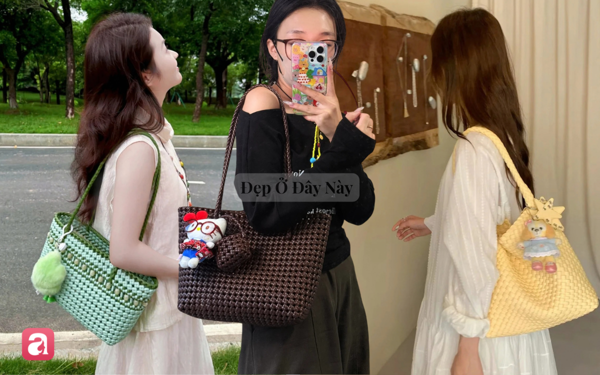 T&uacute;i m&acirc;y đan nh&igrave;n mộc mạc m&agrave; cực sang chuẩn 