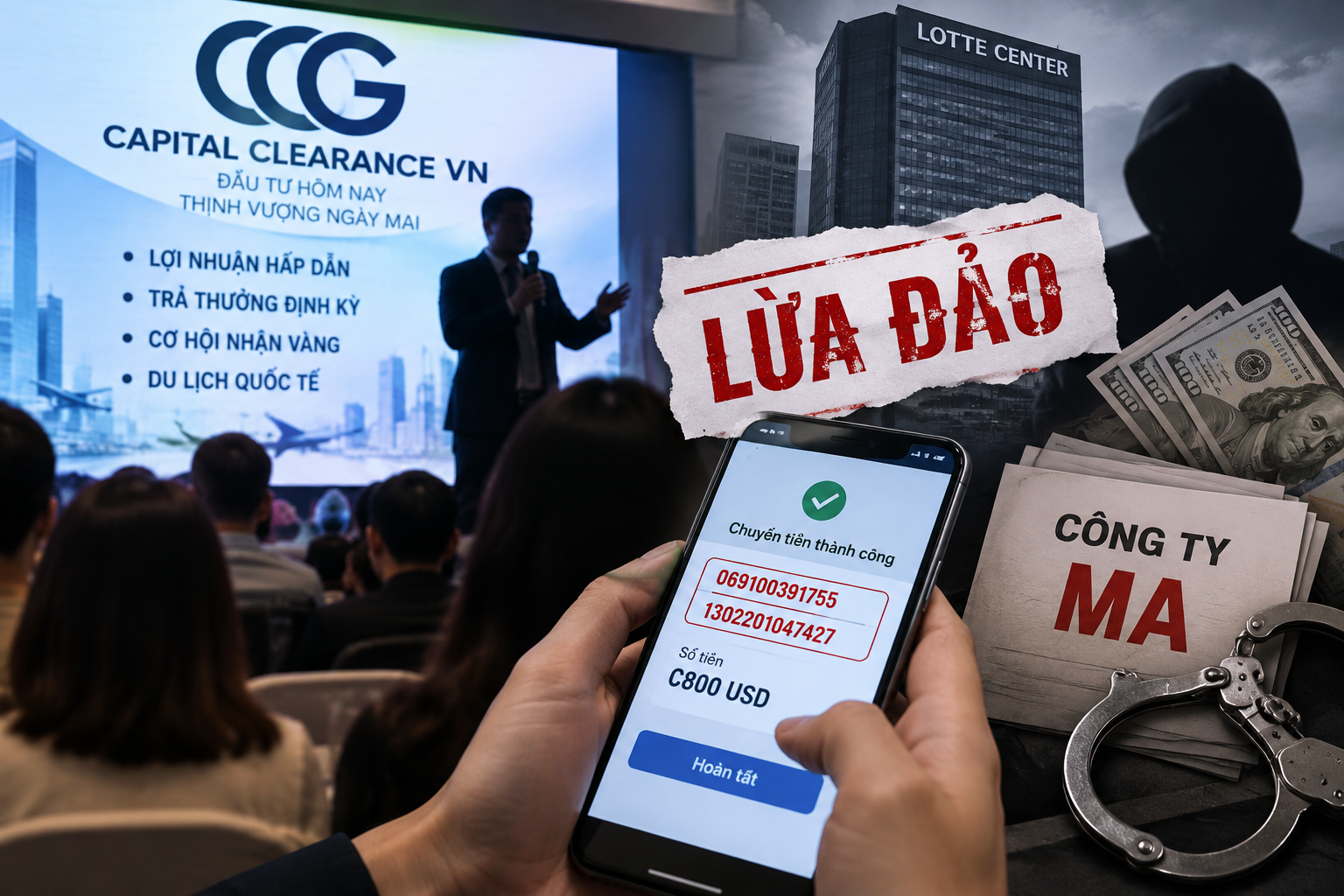 Người d&acirc;n chuyển tiền v&agrave;o t&agrave;i khoản Lừa đảo khẩn trương tr&igrave;nh b&aacute;o C&ocirc;ng an Quảng Trị - Ảnh 1.