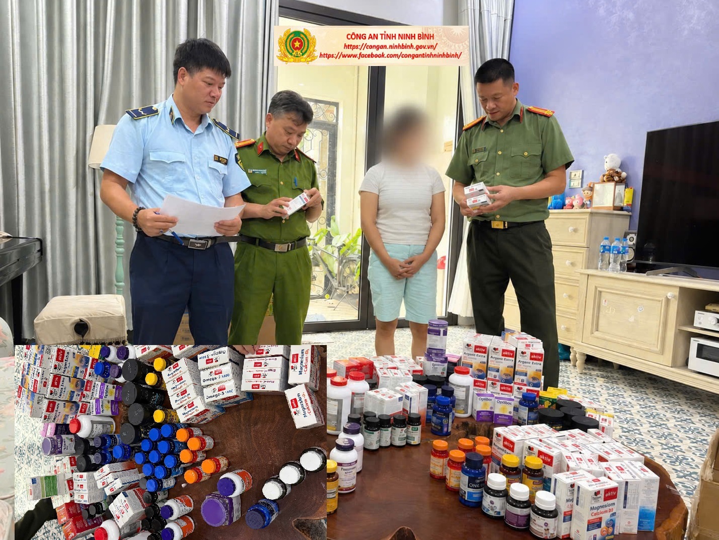 Kiểm tra hộ kinh doanh Ninh B&igrave;nh , ph&aacute;t hiện hơn 30 lọai thực phẩm chức năng kh&ocirc;ng r&otilde; nguồn gốc - Ảnh 1.