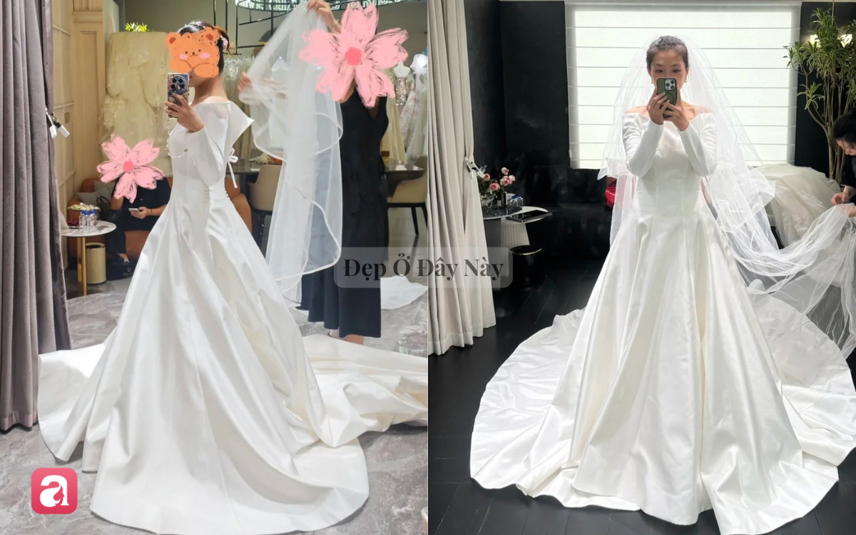 Đầm cưới h&agrave;o m&ocirc;n của Hề Mộng Dao th&agrave;nh hot trend tại Trung Quốc, hội n&agrave;ng d&acirc;u mới thi nhau học theo - Ảnh 8.