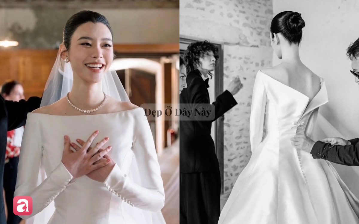 Đầm cưới h&agrave;o m&ocirc;n của Hề Mộng Dao th&agrave;nh hot trend tại Trung Quốc, hội n&agrave;ng d&acirc;u mới thi nhau học theo - Ảnh 3.
