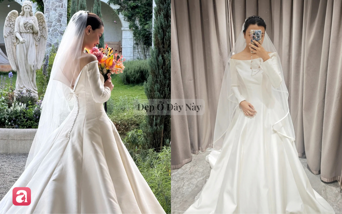 Đầm cưới h&agrave;o m&ocirc;n của Hề Mộng Dao th&agrave;nh hot trend tại Trung Quốc, hội n&agrave;ng d&acirc;u mới thi nhau học theo - Ảnh 7.