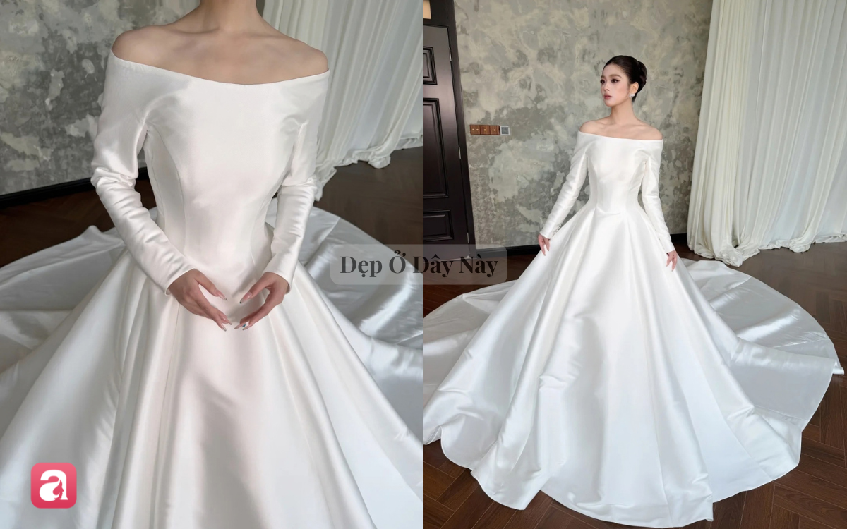 Đầm cưới h&agrave;o m&ocirc;n của Hề Mộng Dao th&agrave;nh hot trend tại Trung Quốc, hội n&agrave;ng d&acirc;u mới thi nhau học theo - Ảnh 6.