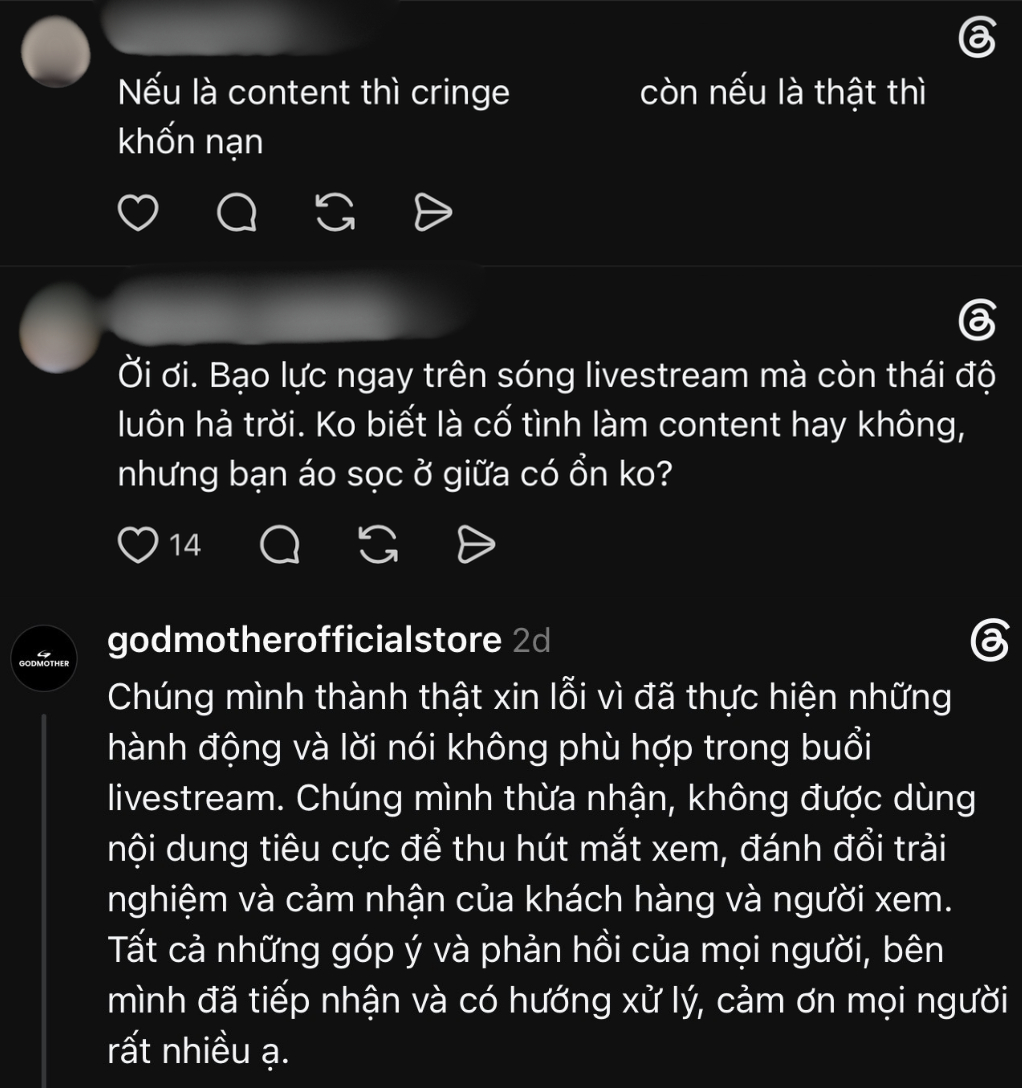 Tranh c&atilde;i livestream: Godmother d&agrave;n dựng bạo lực g&acirc;y phẫn nộ , d&acirc;n t&igrave;nh tẩy chay - Ảnh 3.