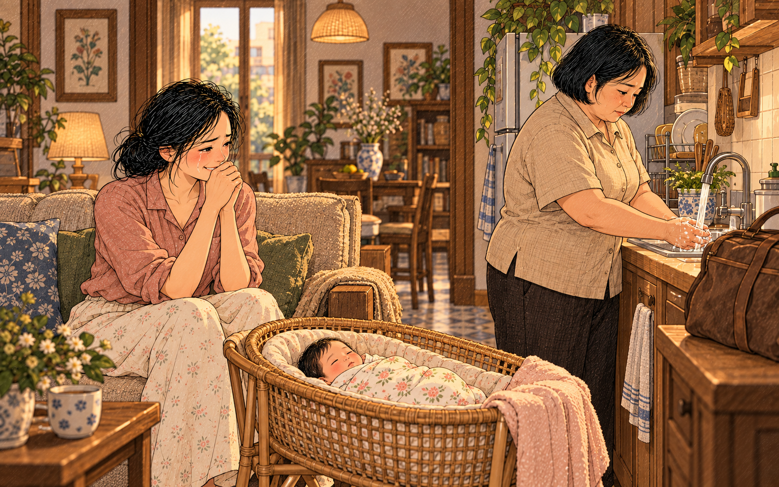 Photostory: Bỏ cả trăm triệu ra thu&ecirc; người chăm s&oacute;c sau sinh nhưng mẹ chồng lại thản nhi&ecirc;n gọi bắt chị ấy sang chăm con g&aacute;i b&agrave; - Ảnh 2.