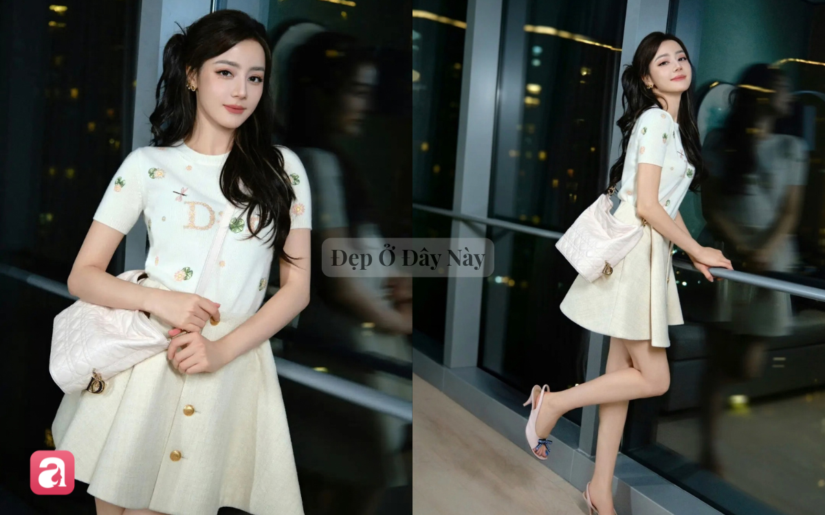 Jang Wonyoung - Nhiệt Ba đụng độ bất ph&acirc;n thắng bại với set đồ c&ocirc;ng ch&uacute;a của Dior - Ảnh 6.