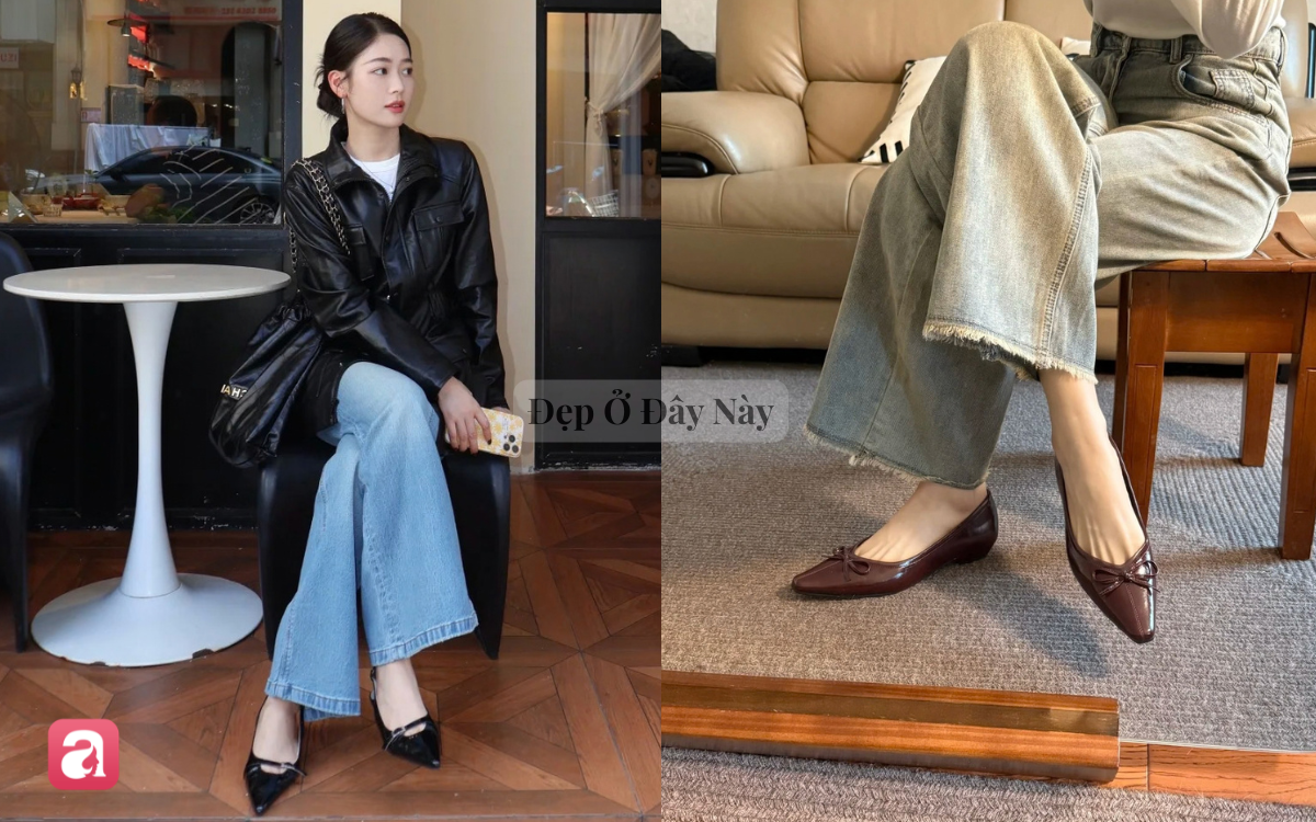 Gi&agrave;y mũi nhọn cứ diện l&agrave; sang chuẩn 