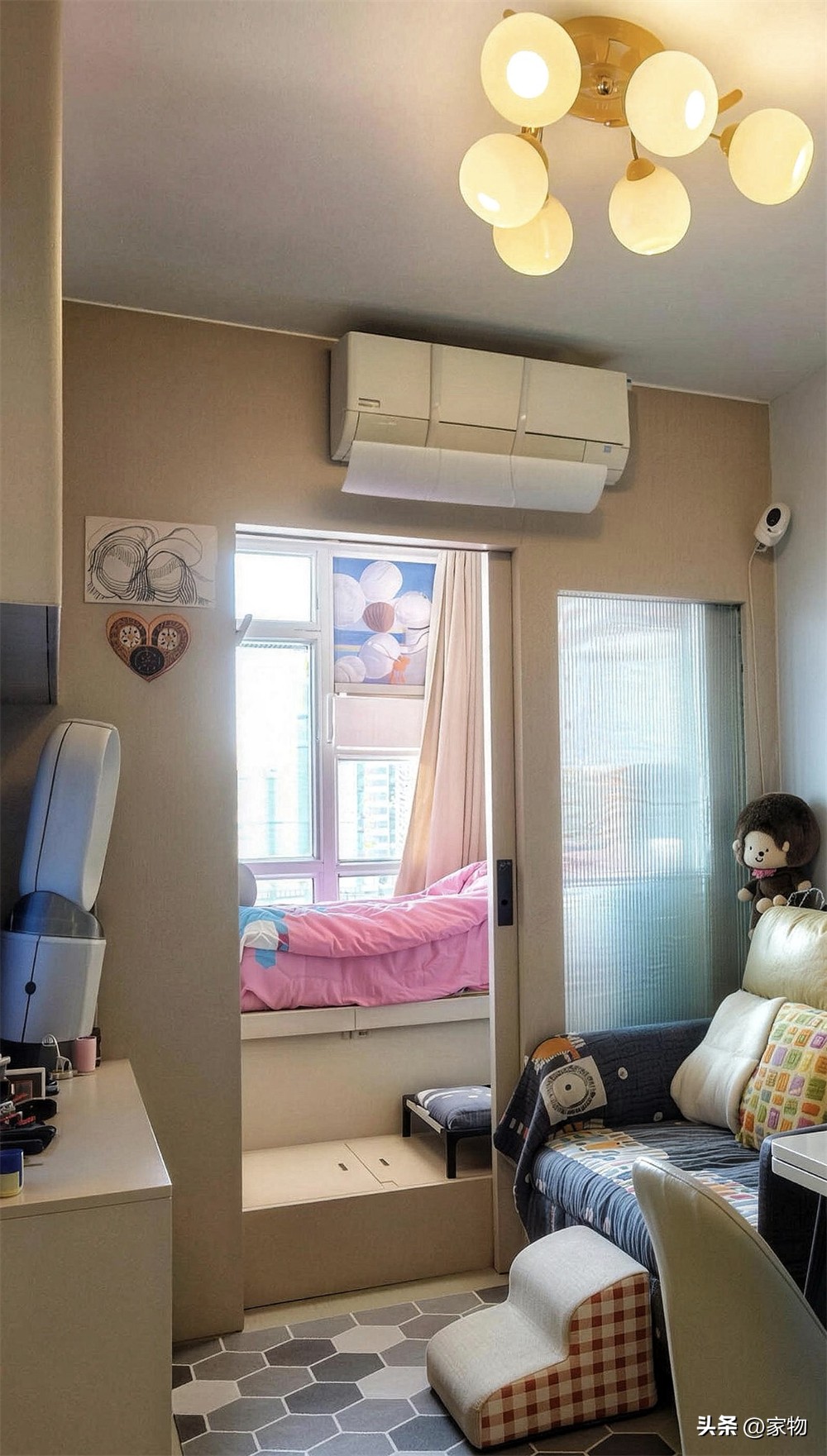 Cặp vợ chồng mới cưới mua căn hộ 26m&sup2;: Biến ban c&ocirc;ng th&agrave;nh ph&ograve;ng trẻ em, nh&agrave; nhỏ nhưng đủ chỗ cho gia đ&igrave;nh 3 người - Ảnh 5.
