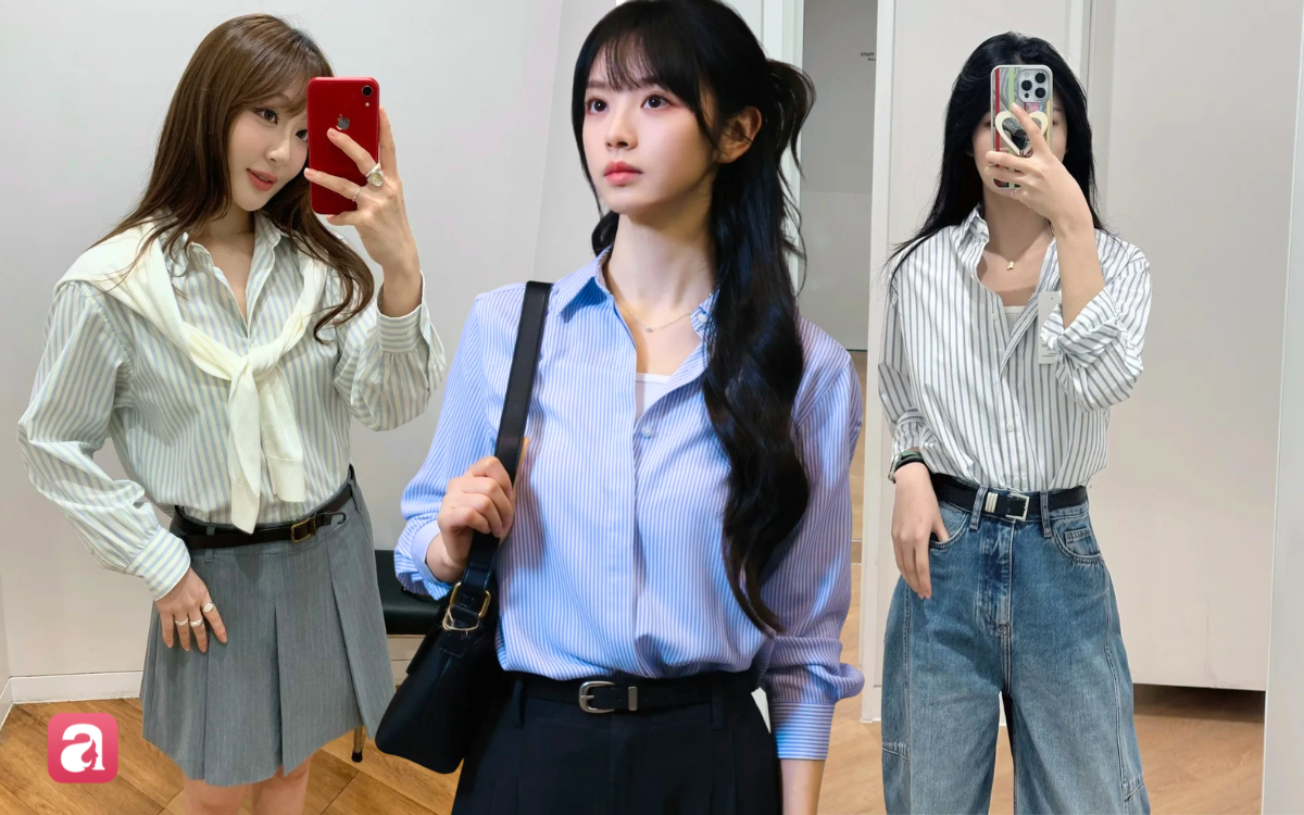 Muốn mặc sơ mi tr&ocirc;ng gầy hơn, cứ chọn đ&uacute;ng kiểu n&agrave;y - Ảnh 1.