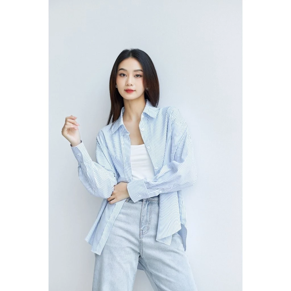 Muốn mặc sơ mi tr&ocirc;ng gầy hơn, cứ chọn đ&uacute;ng kiểu n&agrave;y - Ảnh 9.