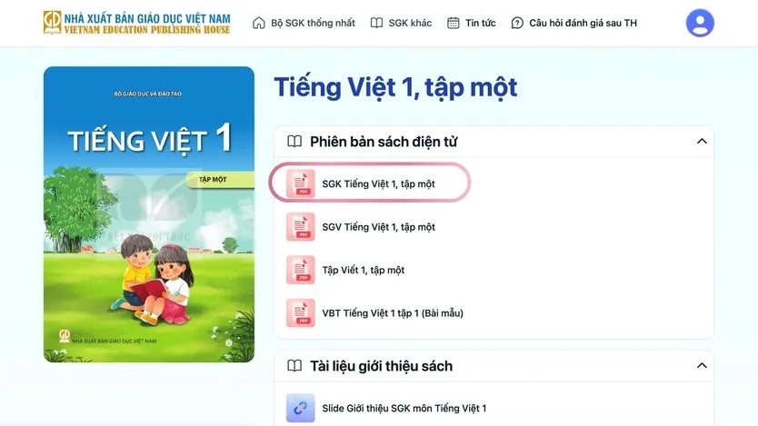 Hướng dẫn tra cứu s&aacute;ch gi&aacute;o khoa điện tử miễn ph&iacute; cho học sinh v&agrave; gi&aacute;o vi&ecirc;n - Ảnh 4.