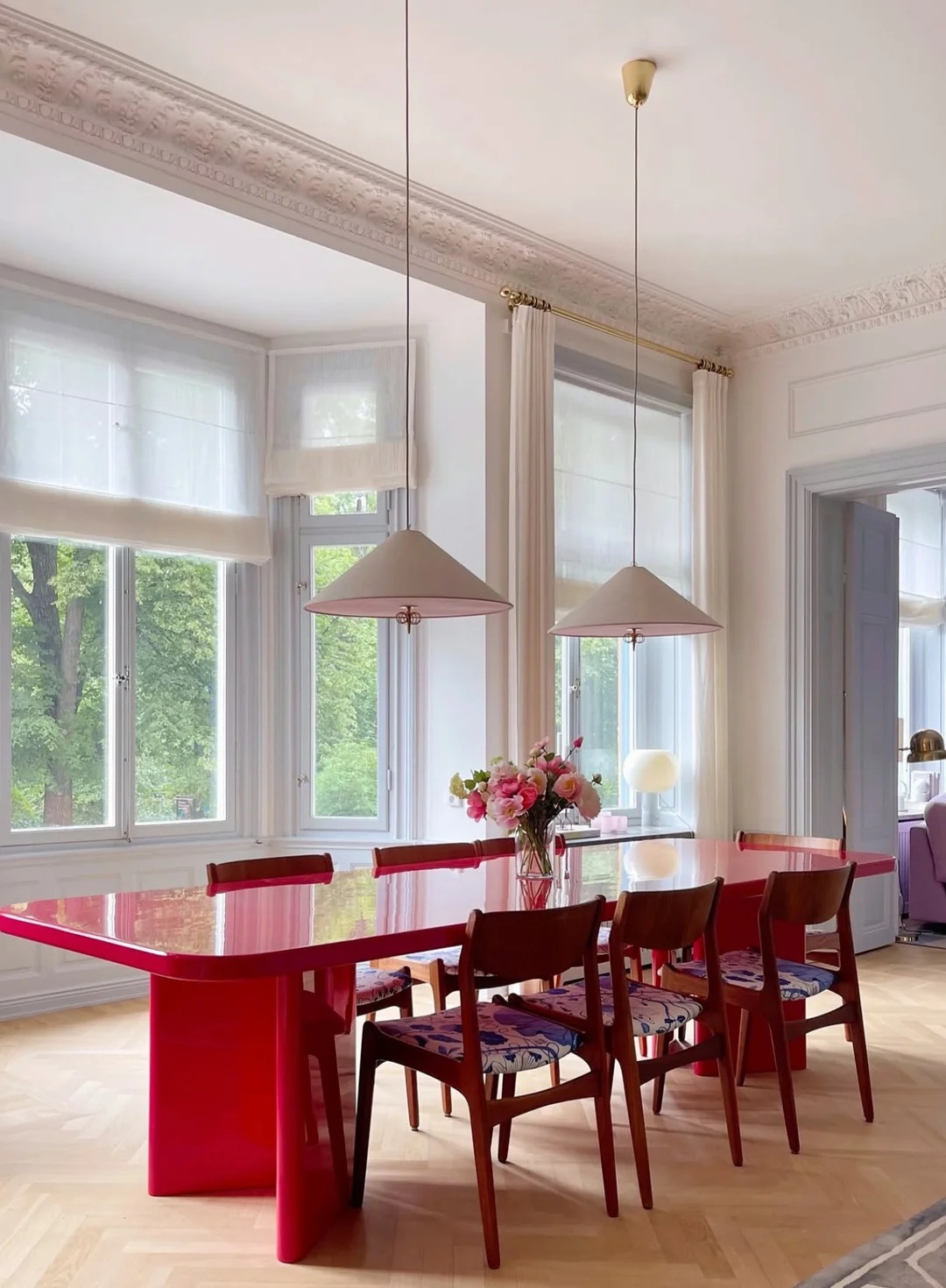 Căn nh&agrave; gam pastel của nữ thiết kế Thụy Điển kh&ocirc;ng hề 
