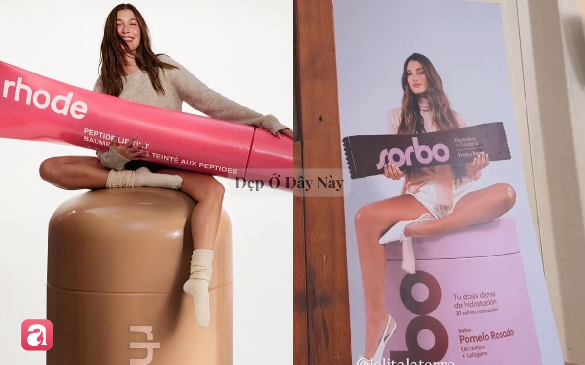 Bắt chước Hailey Bieber từ đầu tới ch&acirc;n, mỹ nh&acirc;n Argentina khiến d&acirc;n t&igrave;nh kh&oacute; m&agrave; b&ecirc;nh nổi - Ảnh 7.