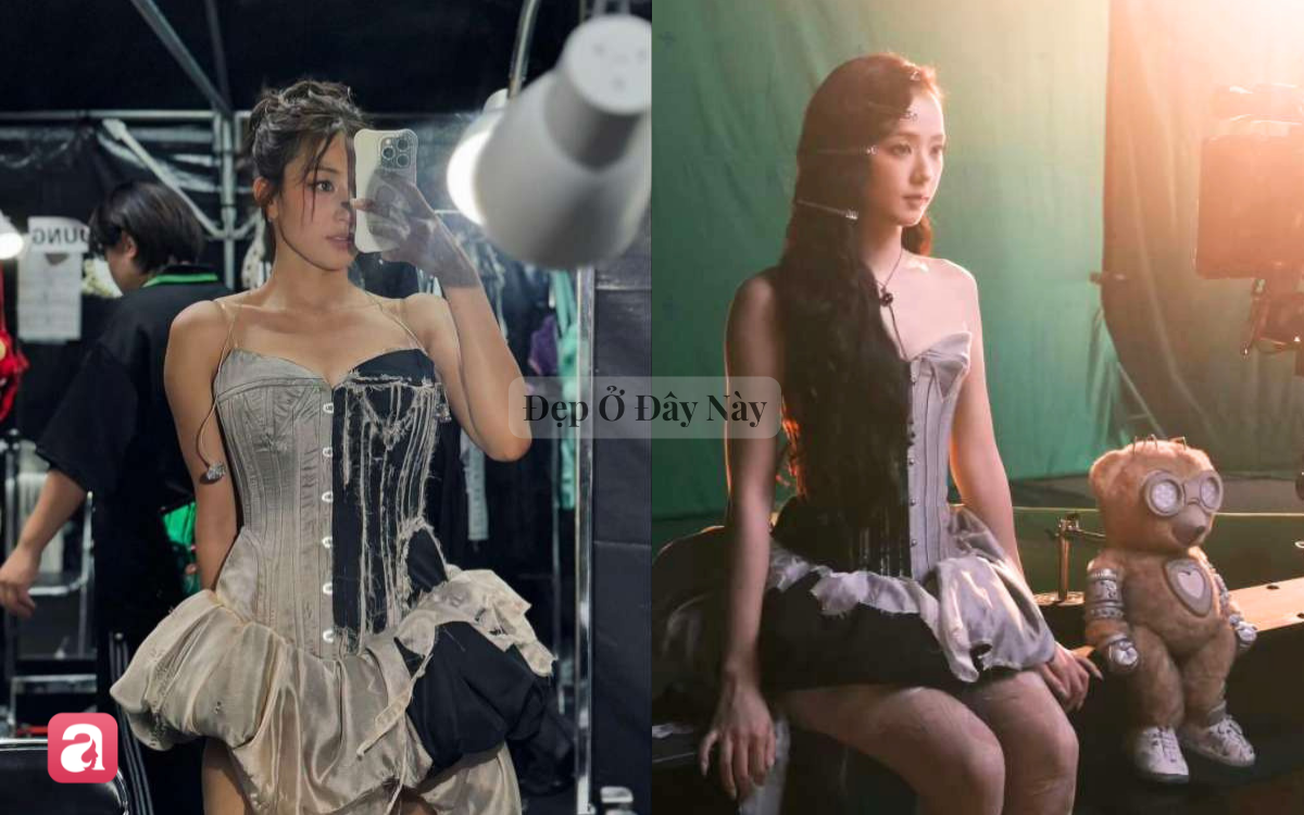 Jisoo diện đầm local brand Việt, đụng h&agrave;ng kh&oacute; ph&acirc;n thắng bại với Winter v&agrave; Trần Đ&ocirc; Linh - Ảnh 4.