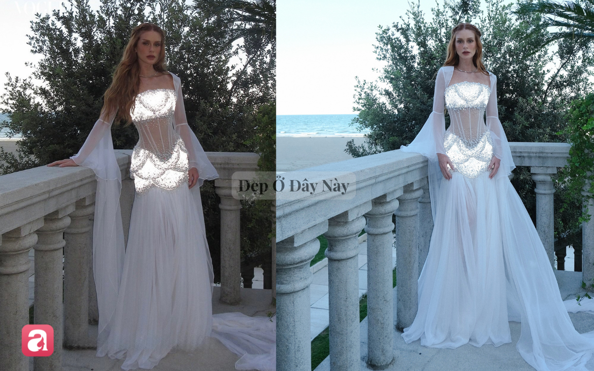 Đẳng cấp Haute Couture: Chiếc đầm 2.160 vi&ecirc;n pha l&ecirc; ph&aacute;t s&aacute;ng khiến mỹ nh&acirc;n như ti&ecirc;n nữ đời thực - Ảnh 2.