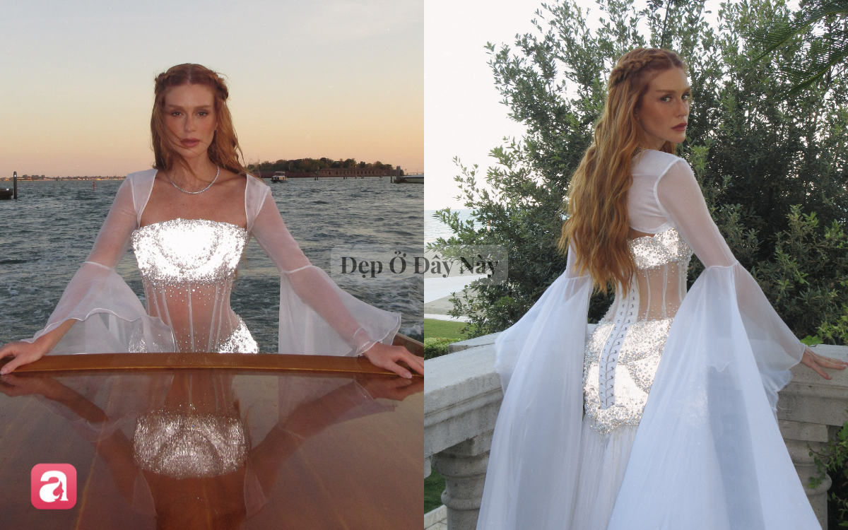 Đẳng cấp Haute Couture: Chiếc đầm 2.160 vi&ecirc;n pha l&ecirc; ph&aacute;t s&aacute;ng khiến mỹ nh&acirc;n như ti&ecirc;n nữ đời thực - Ảnh 3.