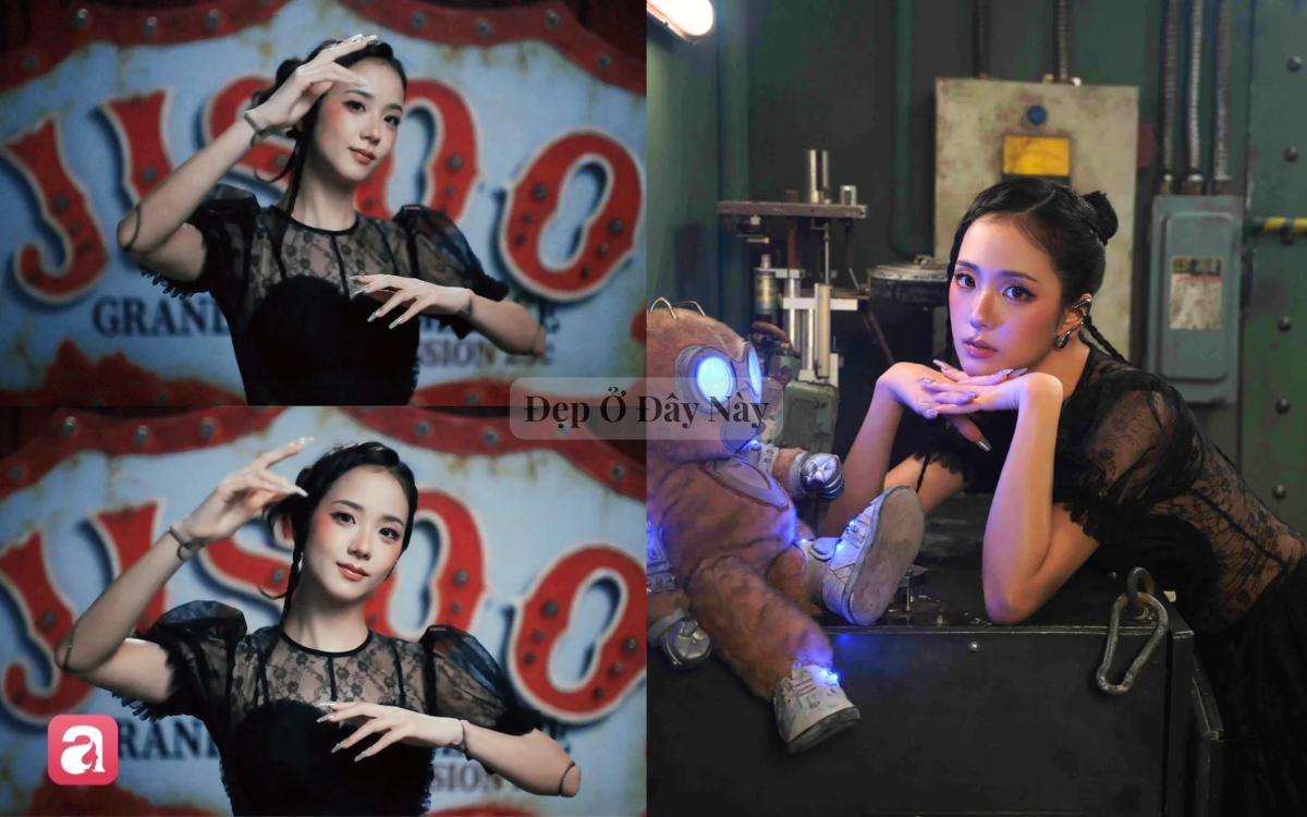 Jisoo lại tạo trend: Makeup hồng - n&acirc;u phủ s&oacute;ng m&ugrave;a thu - Ảnh 2.