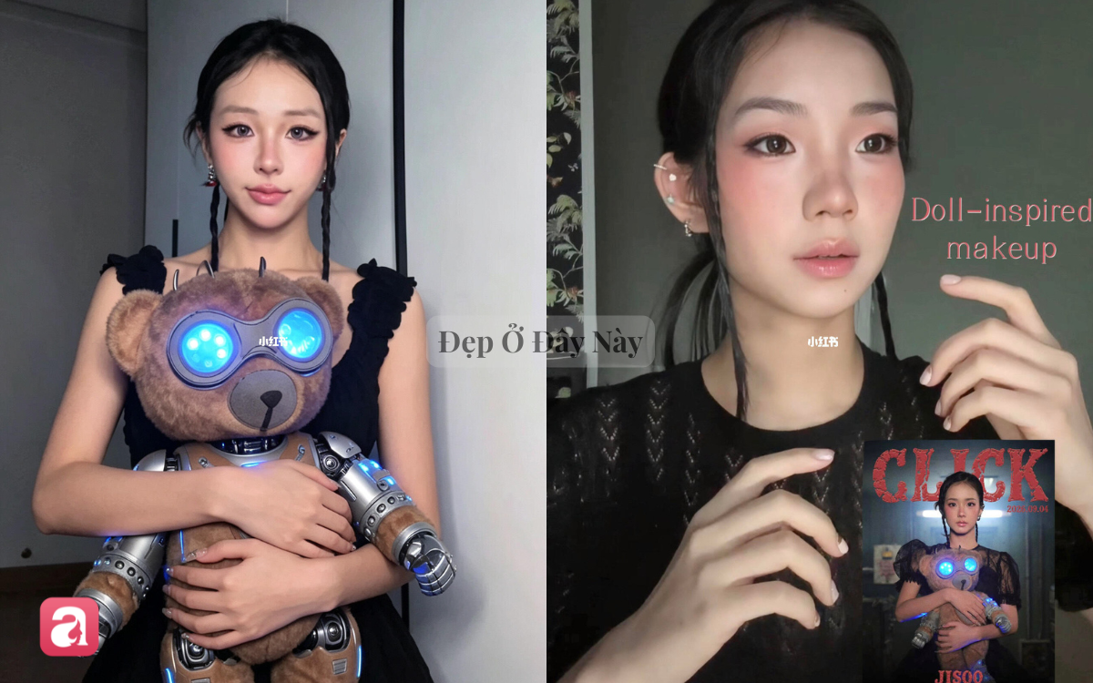 Jisoo lại tạo trend: Makeup hồng - n&acirc;u phủ s&oacute;ng m&ugrave;a thu - Ảnh 7.