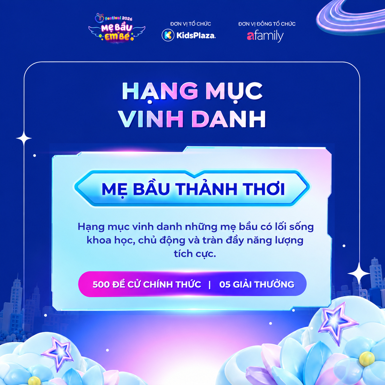 Hạng mục mẹ Bầu Thảnh Thơi Tại WeFamily Awards 2026 T&ocirc;n vinh thai kỳ hạnh ph&uacute;c - Ảnh 1.