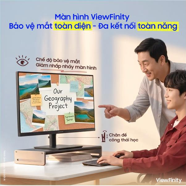 Từ học tập, l&agrave;m việc đến giải tr&iacute;, m&agrave;n h&igrave;nh ViewFinity S8 đ&aacute;p ứng nhu cầu của cả gia đ&igrave;nh - Ảnh 1.