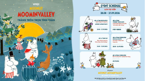 Lần đầu ti&ecirc;n tại Crescent Mall: Cụm trang tr&iacute; Moonlit Moominvalley được t&aacute;i hiện trong m&ugrave;a Trung Thu Trăng Tr&ograve;n Trọn T&igrave;nh Th&acirc;n - Ảnh 5.