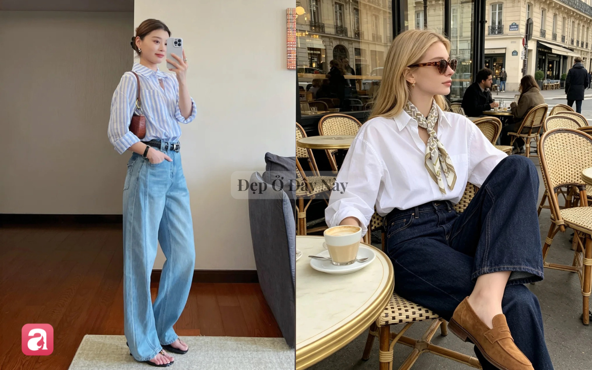 Diện quần jeans đi l&agrave;m: Vừa đẹp chuẩn old money, vừa ghi điểm trẻ trung - Ảnh 1.