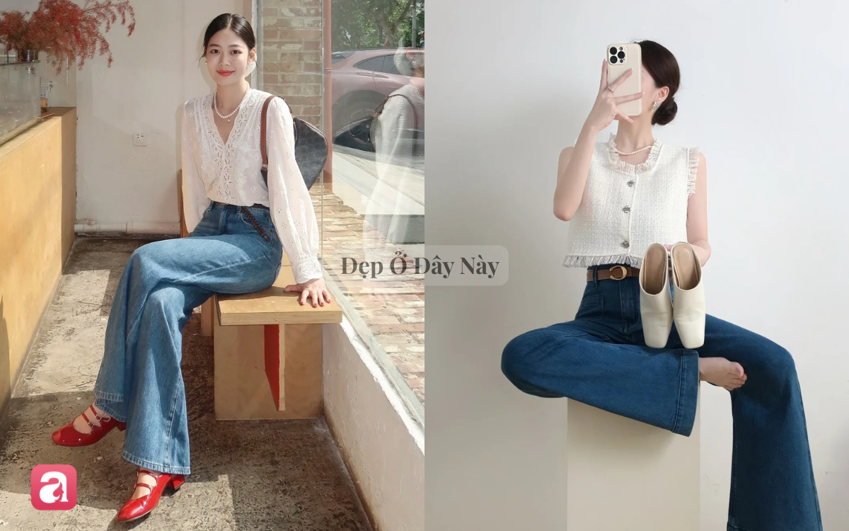 Diện quần jeans đi l&agrave;m: Vừa đẹp chuẩn old money, vừa ghi điểm trẻ trung - Ảnh 5.