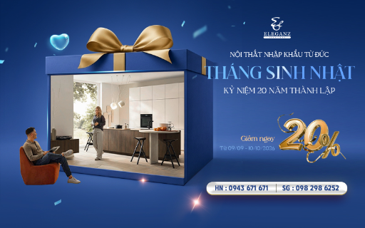 Eleganz Furniture Vietnam: 20 năm hành trình và chương trình ưu đãi đặc biệt nhân dịp sinh nhật - Ảnh 1. Eleganz Furniture Vietnam: 20 năm hành trình và chương trình ưu đãi đặc biệt nhân dịp sinh nhật - Ảnh 1.