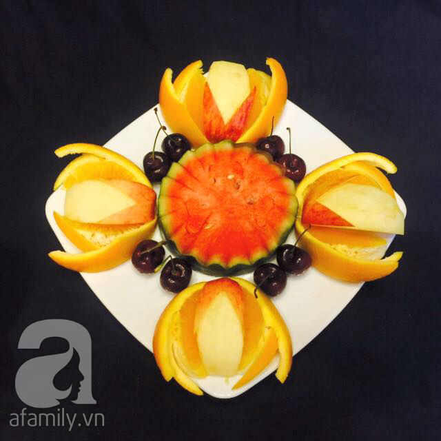 6 cách bày đĩa trái cây dễ mà siêu xinh cùng cả nhà đón năm mới rực rỡ - Ảnh 12.