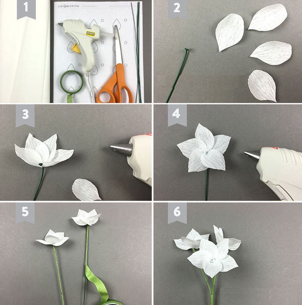 3 cách làm hoa giấy sắc trắng tinh khôi trang trí nhà đẹp tinh tế